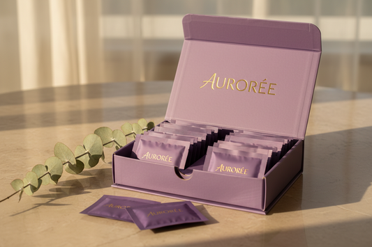 Bandes Sourire Aurore — Blanchiment violet sans peroxyde