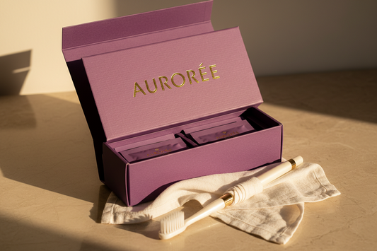 Bandes Sourire Aurore — Blanchiment violet sans peroxyde